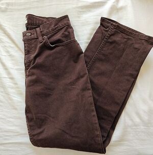 L.L.Bean Classic Fit Women's Brown Bootcut Denim Jeans Size 8